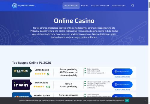 10najlepszekasyna.com