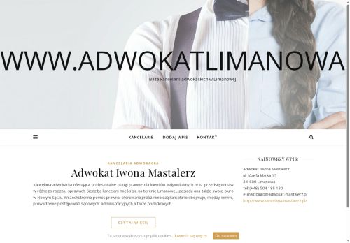 adwokatlimanowa.eu