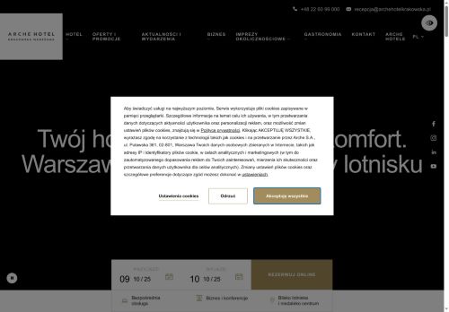 archehotelkrakowska.pl
