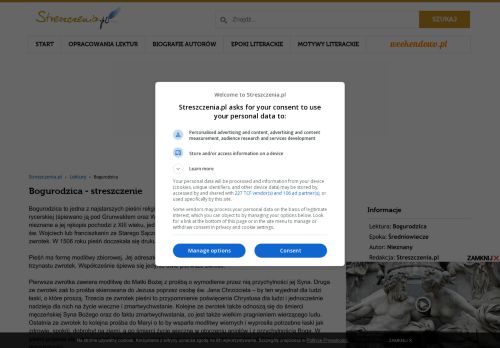 bogurodzica.streszczenia.pl