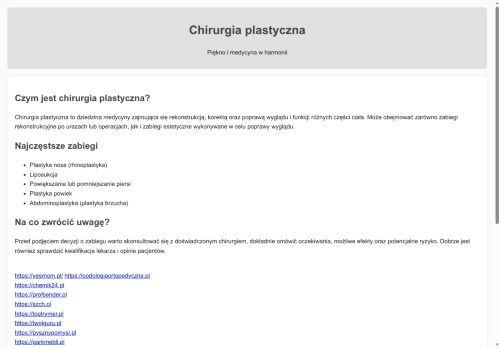 chirurdzyplastycy.pl