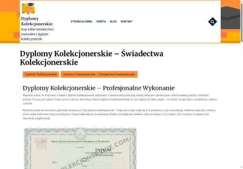 dyplomykolekcjonerskie.com