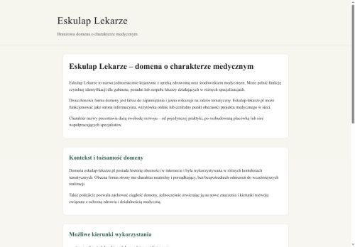 eskulap-lekarze.pl