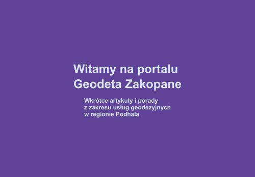 geodetazakopane.pl