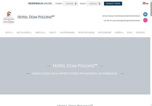hoteldompoloniiostroda.pl