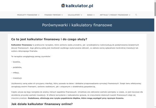 kalkulator.pl