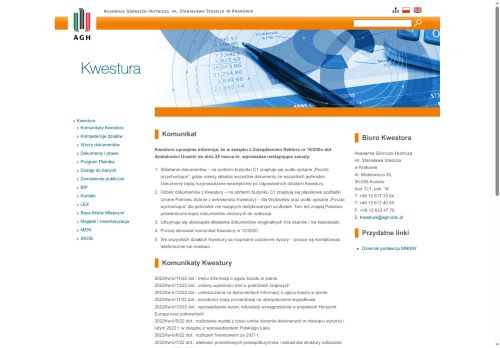 kwestura.agh.edu.pl