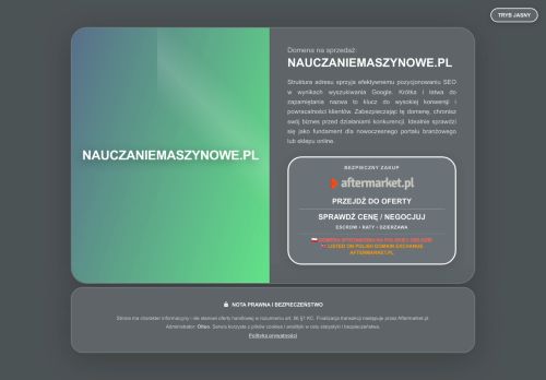 nauczaniemaszynowe.pl