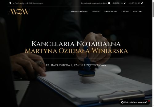notariuszwiniarska.pl