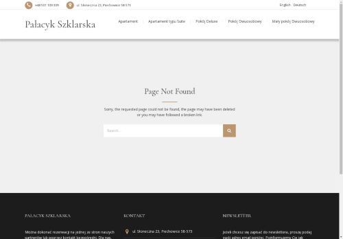 palacykszklarska.pl