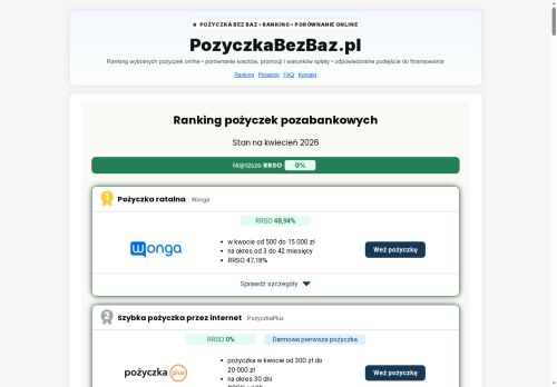 pozyczkabezbaz.pl