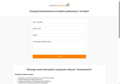 pozyskajfinansowanie.pl