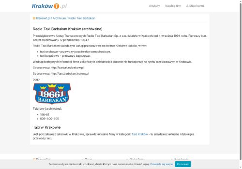 taxi.barbakan.krakow.pl