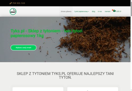 Hurtownia tytoniu Tytoń wysokiej jakości