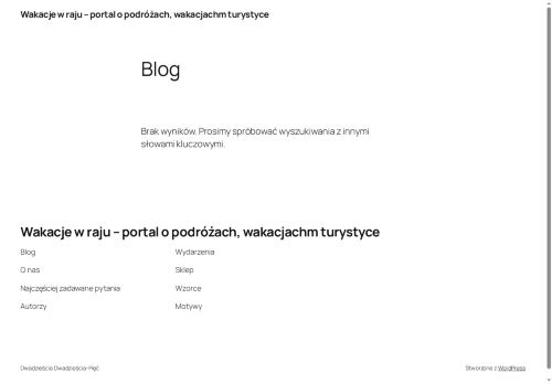 wakacjewraju.pl
